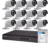 Comprar Kit Seguridad Hikvision Dvr 16 + 1tb + 12 Camaras 2mp 1080p