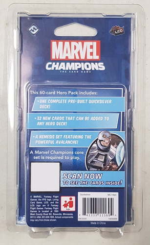 Marvel Champions Card Game Quicksilver Hero Pack Nuevo !!!