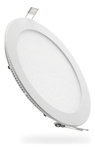 Panel Led Redondo 17cm Embutir 12w 6500k Frío Calidad 