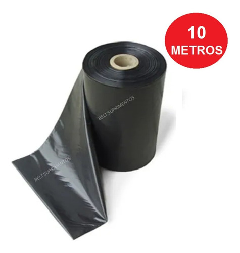 Lona Plástica Preta 6x10 Metros P/ Reforma Construção Obra 