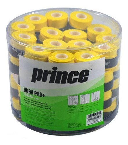 Overgrip Prince Durapro Tenis Padel Amarillo Jarra X60