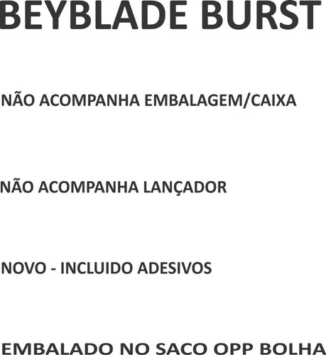 Imagem 4 de 7 de Beyblade Ferro Burst Geist Fafnir B-122 Sem Lançador