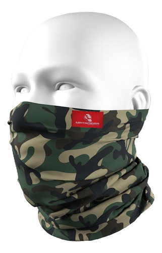 Bandana Pesca Buff Tubeneck Elastic Camuflado Verd Matadeira