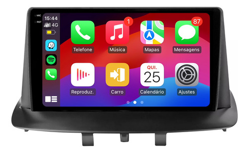Central Multimidia Fluence 9p Carplay 4gb 64gb Android 14