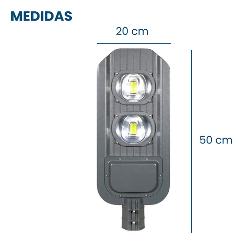 Lámpara Suburbana Alumbrado Publico 100w Led C/ Fotocelda