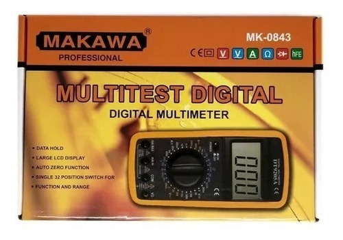 Tester Multitester Multimetro Digital - Makawa - Mk-0843