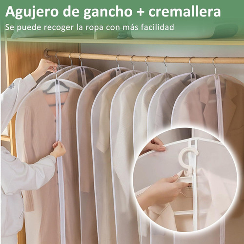 10pcs Protector De Ropa Colgante,bolsa Transparente A Prueba