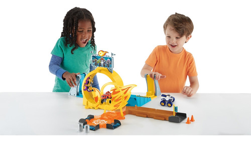 Fisher Price Pista Acrobacias En Axle City Blaze And The Mon