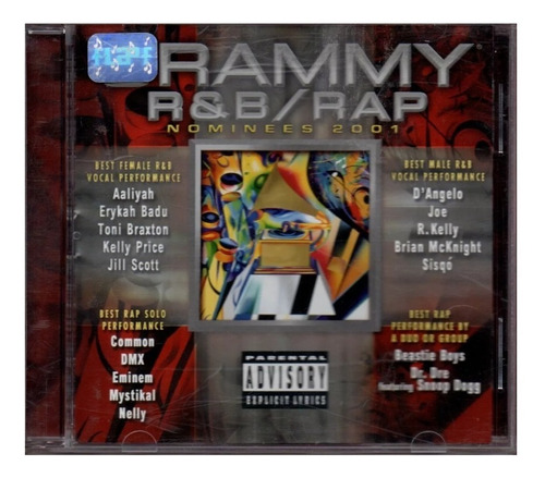Cd Grammy R&b/rap 2001 /aaliyah,joe,eminem,dr.dree