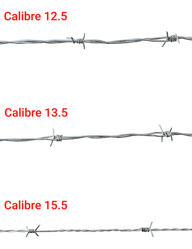 2 Rollos Alambre De Púas C-15.5 - 600 M Alta Resistencia