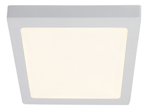 Lampara De Sobreponer 18w Cuadrada Tecno Lite Luz Cálida