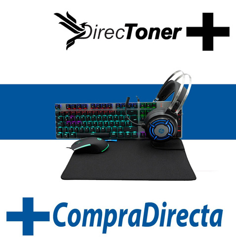 Kit Profesional Hp Gamer Gm3000 Teclado Mouse Auriculares