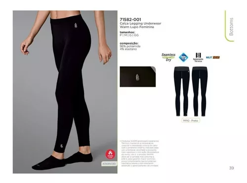 Calça Legging Térmica E Sem Costura Lupo 71582