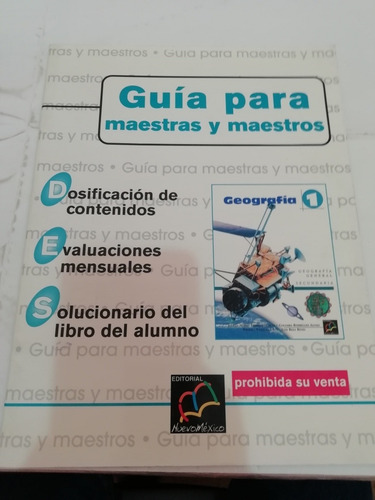 Nuevo México Guía Para Maestras Y Maestros Geografía 1