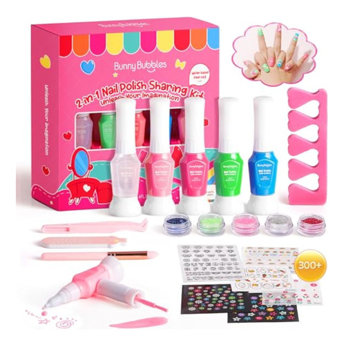 Kit De Esmalte De Uñas Para Niñas De 7, 8, 9, 10,