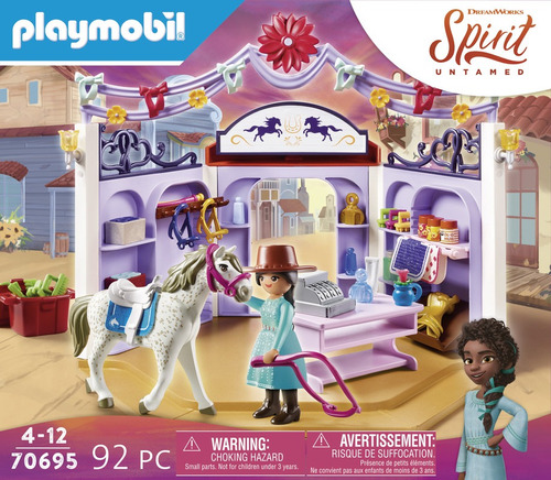Set De Playmobil Miradero Tack Shop  70695 ( 92 Piezas) Cantidad De Piezas 92