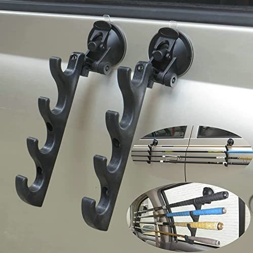 Car Adjustable Fishing Rod Holders With Suction Cups Attach,