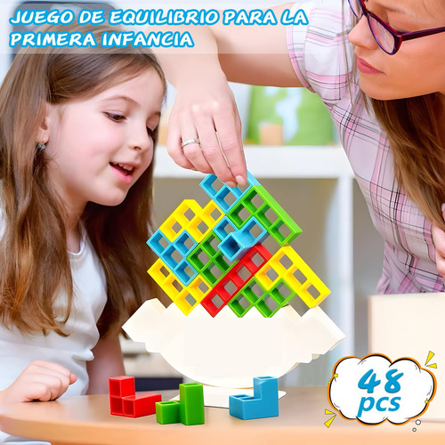 Tetra Tower Balance Game, 48 Piezas, Bloques De