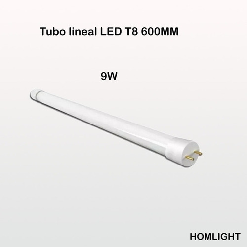 Tubo Lineal Led T8 600mm 9w 100-277v Homelight