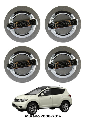 Tapón Rines De Lujo 4pz Murano 2008-2014 Nissan