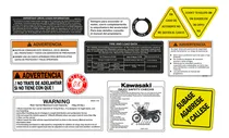 Comprar Kit De Calcomanias Advertencia Klr 650 Laminadas