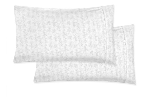 Juego De 2 Fundas De Almohada Suaves 1500 Hilos Estampadas