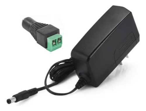 10 Eliminador 12v 2a Conector Tira Led+hembra Adaptador Jack