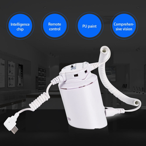 Imagen 3 de 5 de Soporte Antirrobo Para Teléfono Móvil Tipo-c/carga Y Alarma