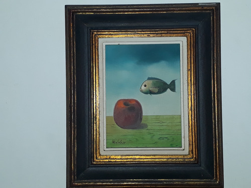 2354- Adilson Santos Ost 32x38cm Com Moldura - Composição. (Usado)