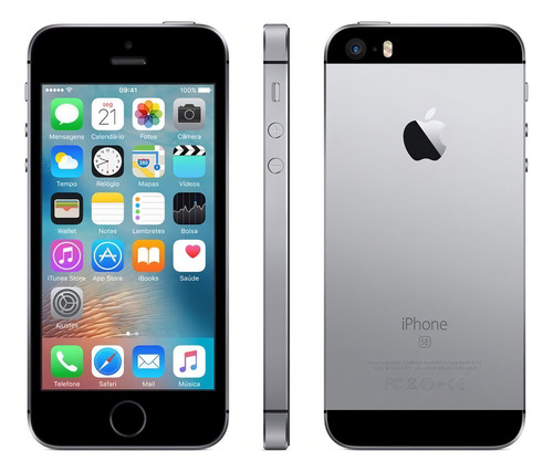 iPhone SE 16 GB cinza-espacial - Aceitável (Recondicionado)