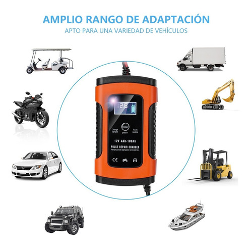 Imagen 8 de 9 de Cargador Inteligente De 12v Para Batería De Auto/motocicleta