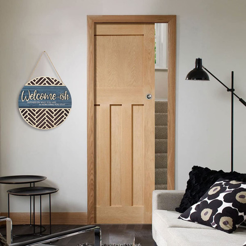 Placa Colgante Iarttop 3d De Bienvenida Para Puerta De Entra