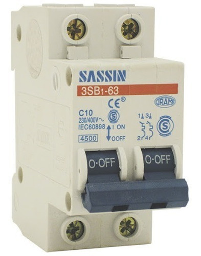 Imagen 1 de 6 de Llave Termica Bipolar 40a Tbcin