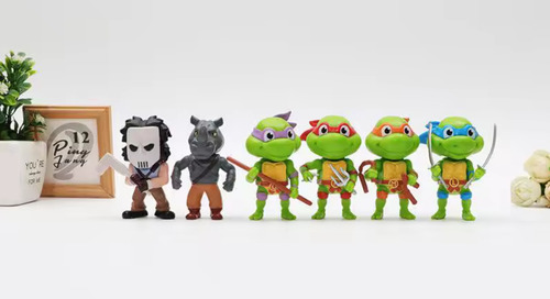 Tortugas Ninja - Set De Figuras 12 Unidades Tmnt