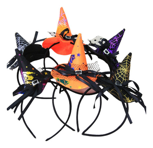M Diadema Encaje Diadema Sombrero Puntiagudo Bruja