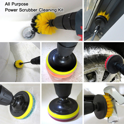 Brush Kit Glass Scouring Pads Cleaning Drill Clean Cleaning
