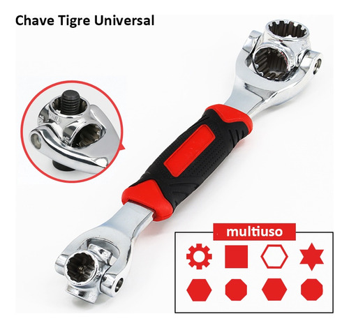 Chave Soquete Multifuncional 48 Em 1 Compacta E Prática