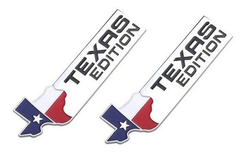 Emblema Texas Edition - Cromado - Par