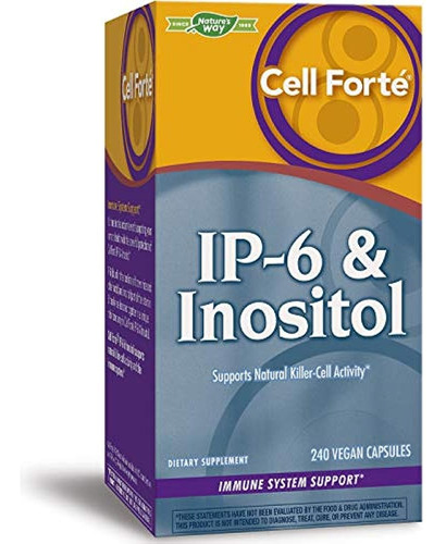 Suplemento De Inositol Cell Forte Ip6 De Nature's Way, Cápsu