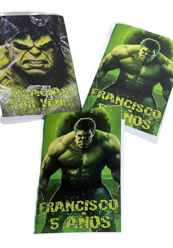  Libritos Para Colorear Personalizados X 20 Hulk  