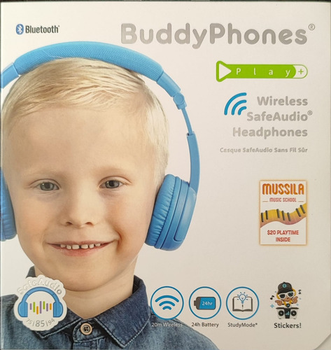 Audifonos Niño Buddyphones Play + Onanoff Color Azul