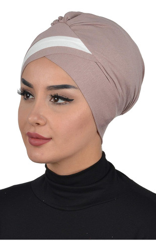 Envolturas De Cabeza De Turbante Instantáneo Preatadas Marfil