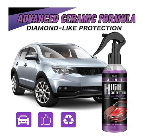 P4 3 En 1 Spray De Recubrimiento Rápido Para Automóviles De