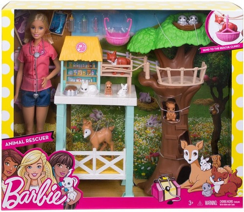 Barbie Animal Rescue Centro De Rescate + 8 Animales