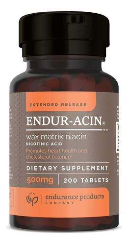 Endur-acin Niacina - Vitamina B3 Niacina 500 Mg De Liberacio