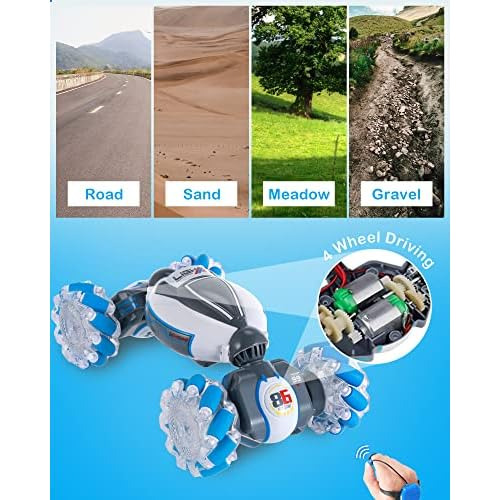 Gesture Sensing Rc Stunt Car Niños De 6 12 Años Regal...