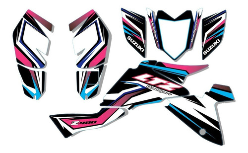 Kit Calcos Gráfica Suzuki Ltz 400 Quadsport -  Envio Gratis!