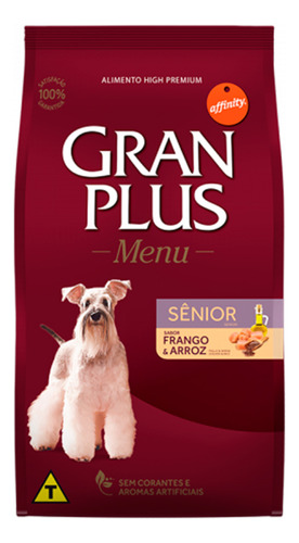 Comida Para Perro Adulto Gran Plus Senior Pollo Y Arroz 15kg
