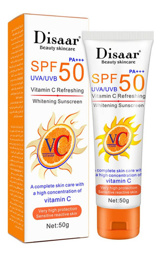 Protector Solar Con Vitamina C, Refrescante, No Grasiento, C