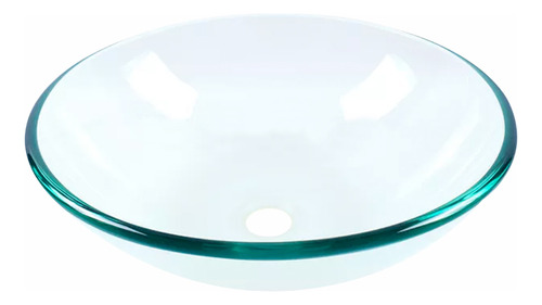 Solana Ovalin Lavabo de Cristal Templado de 35 cm Modelo Babel Color Esmerilado / Ovalin de Sobreponer en Tocador de Baño